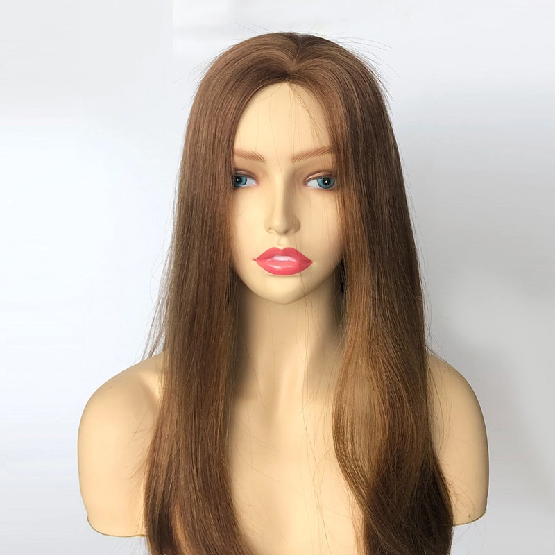 Hand tied wigs for cancer patients 5x5inch Monofilament Top European Human hair vendor HJ 012